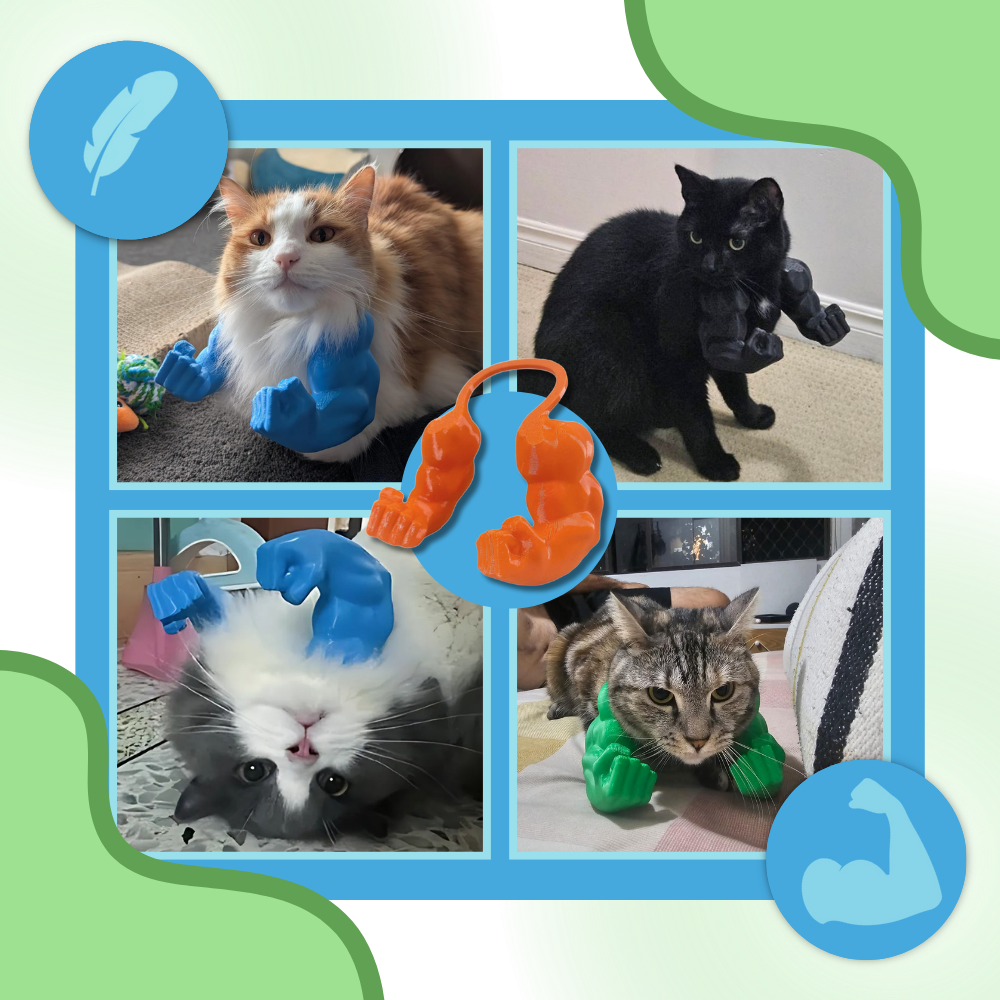 Bodybuilder Cat Arm Costume - Ozerty