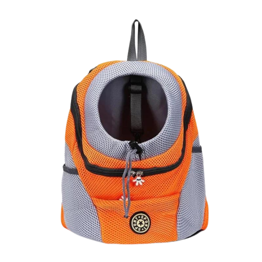 Breathable Dog Carrier Backpack -Orange - Ozerty