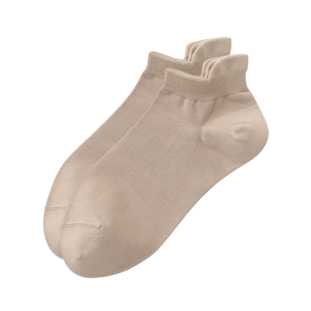 Breathable Moisture Wicking Men Ankle Socks -Khaki - Ozerty