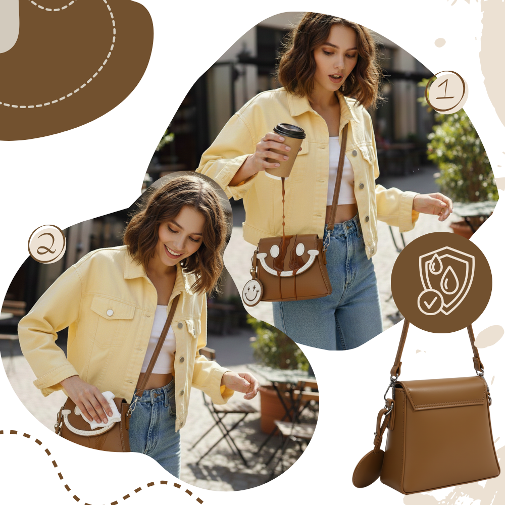 Cheerful Smile Crossbody Purse - Ozerty