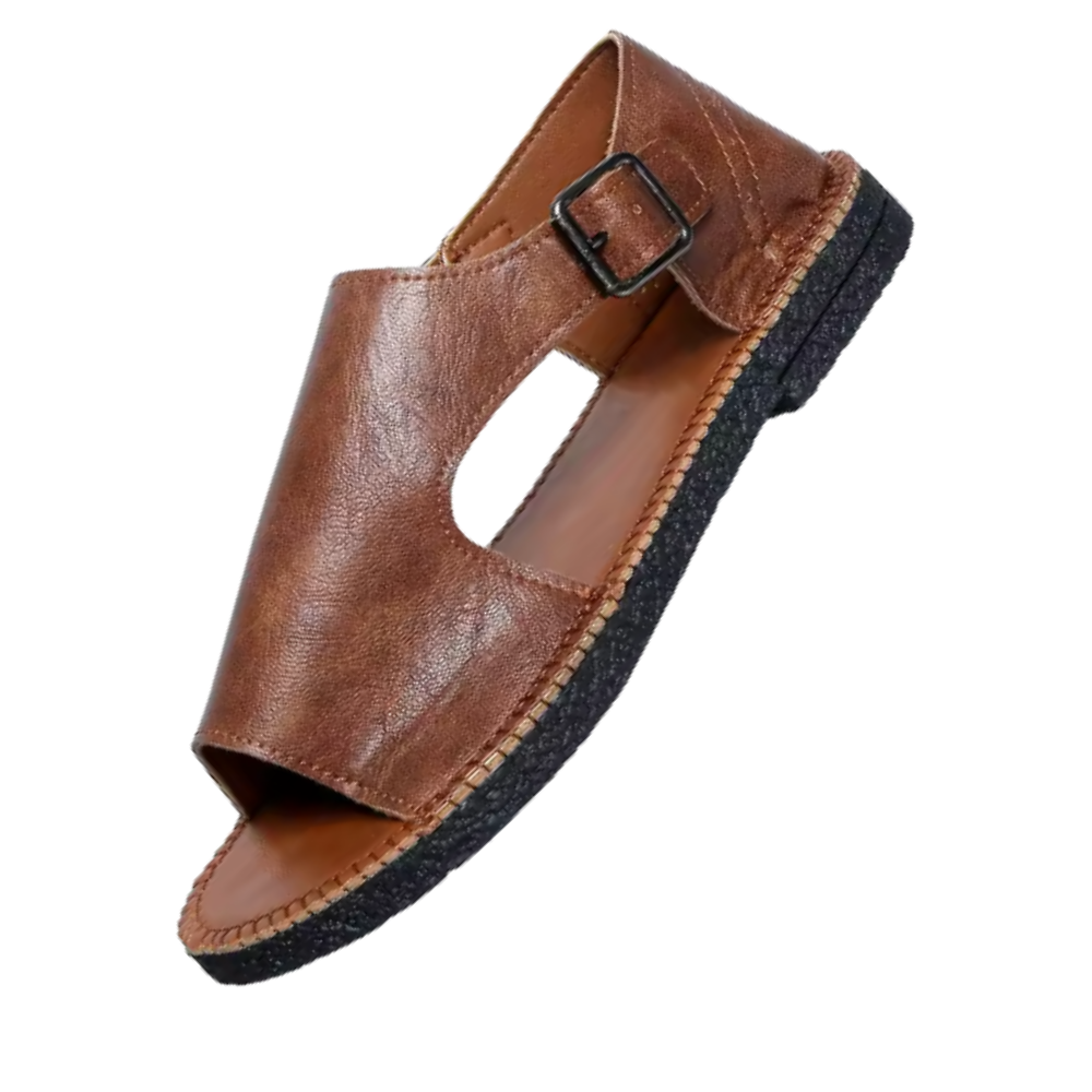 Chic Vintage Orthopedic Sandals  -Coffee - Ozerty