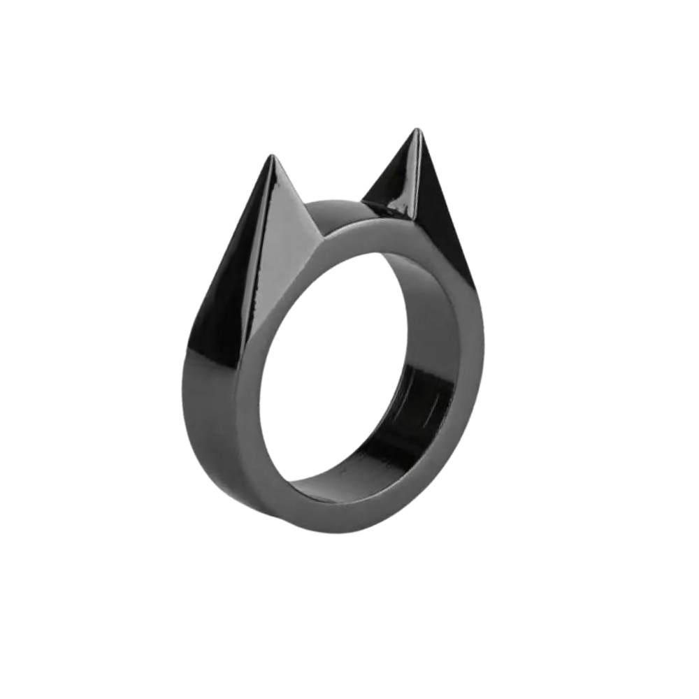 Cat Ear Protective Ring -Black - Ozerty