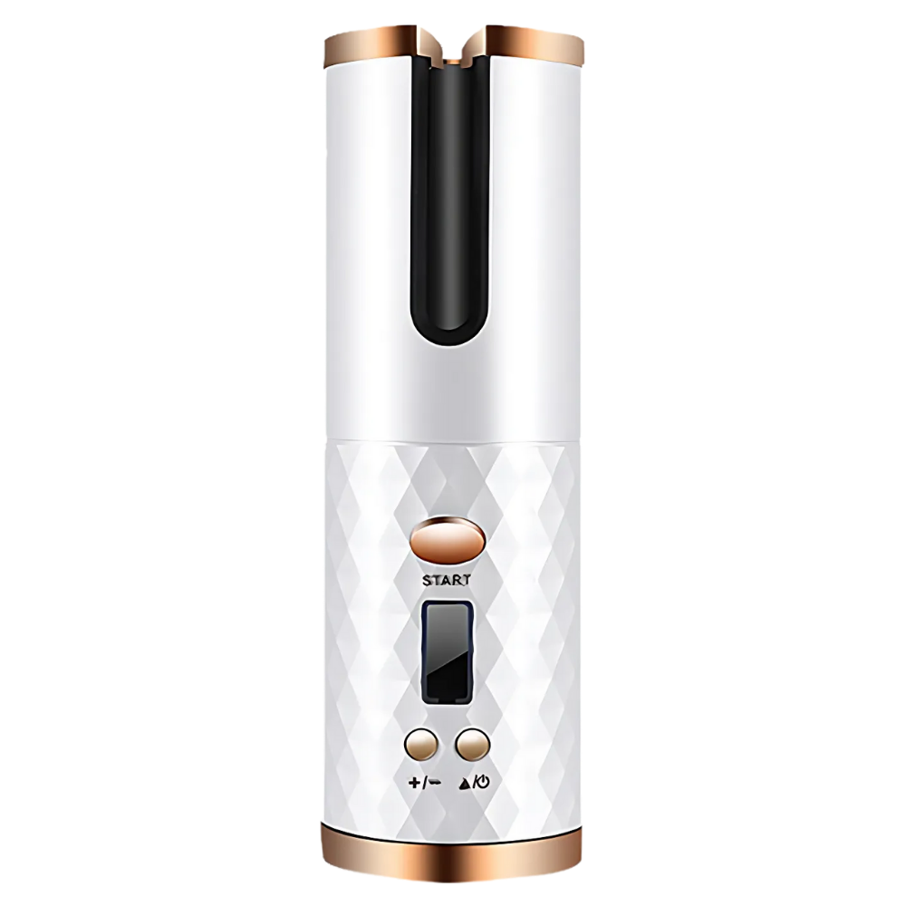 Cordless Luxe Ion Curler -White - Ozerty
