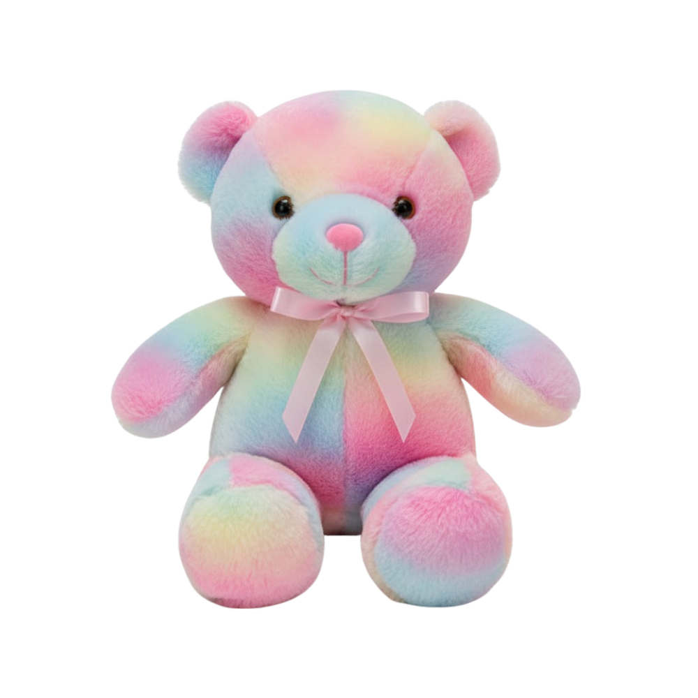 Cuddly Glow Plush Teddy -Rainbow - Ozerty
