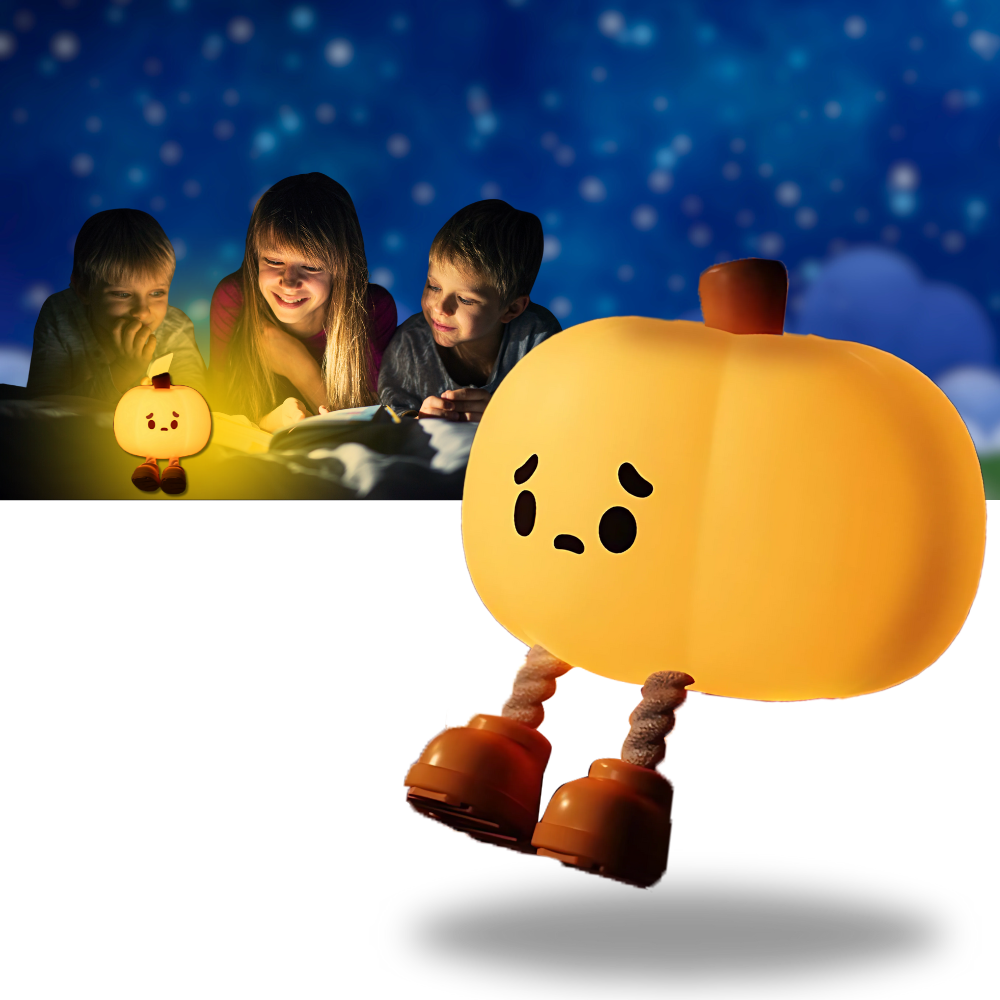 Cute Sad Pumpkin Night Light - Ozerty