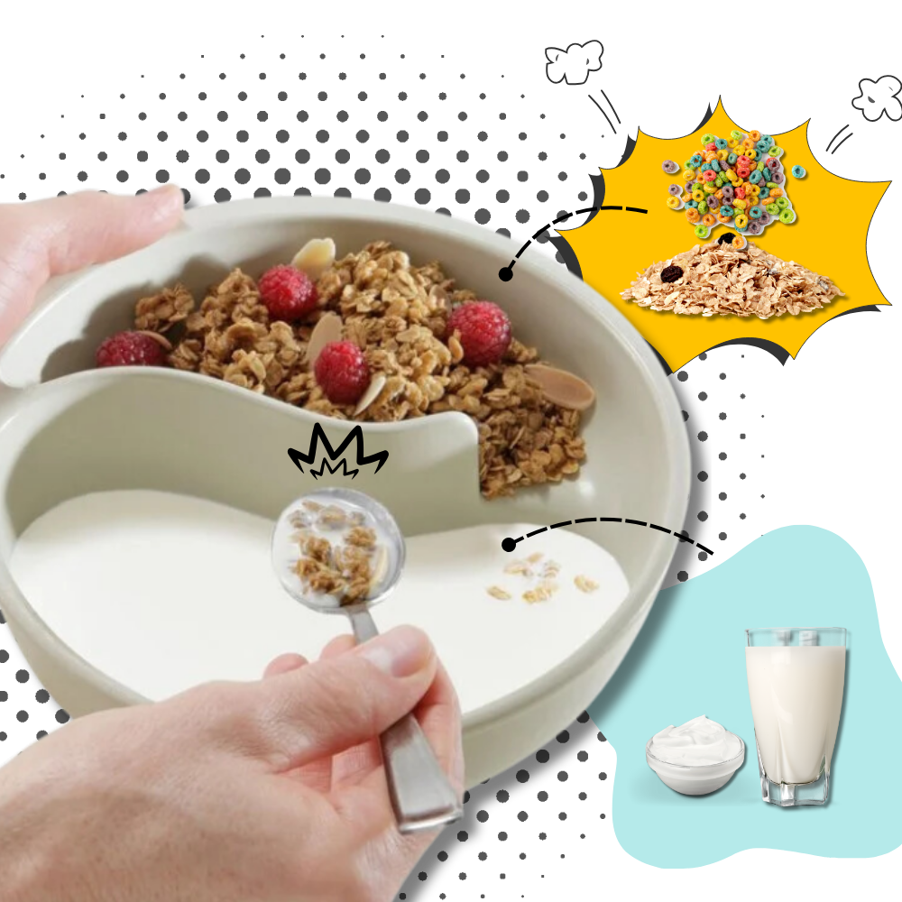 Dry-Wet Separation Cereal Bowl - Ozerty