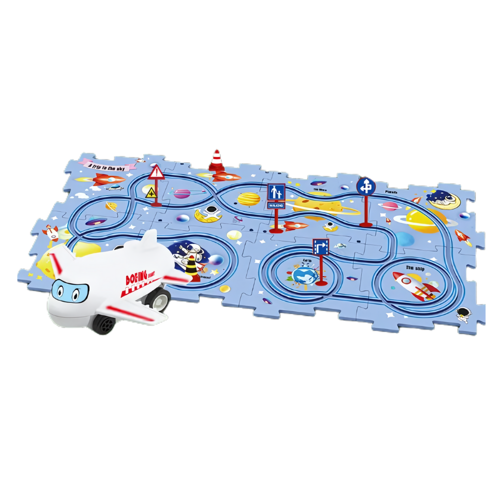 Educational Electric Car Track Set -Space - Ozerty