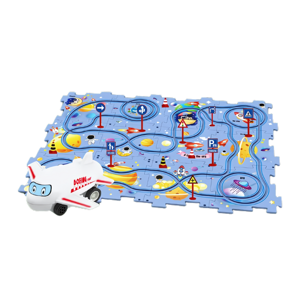 Educational Electric Car Track Set -Space - Ozerty