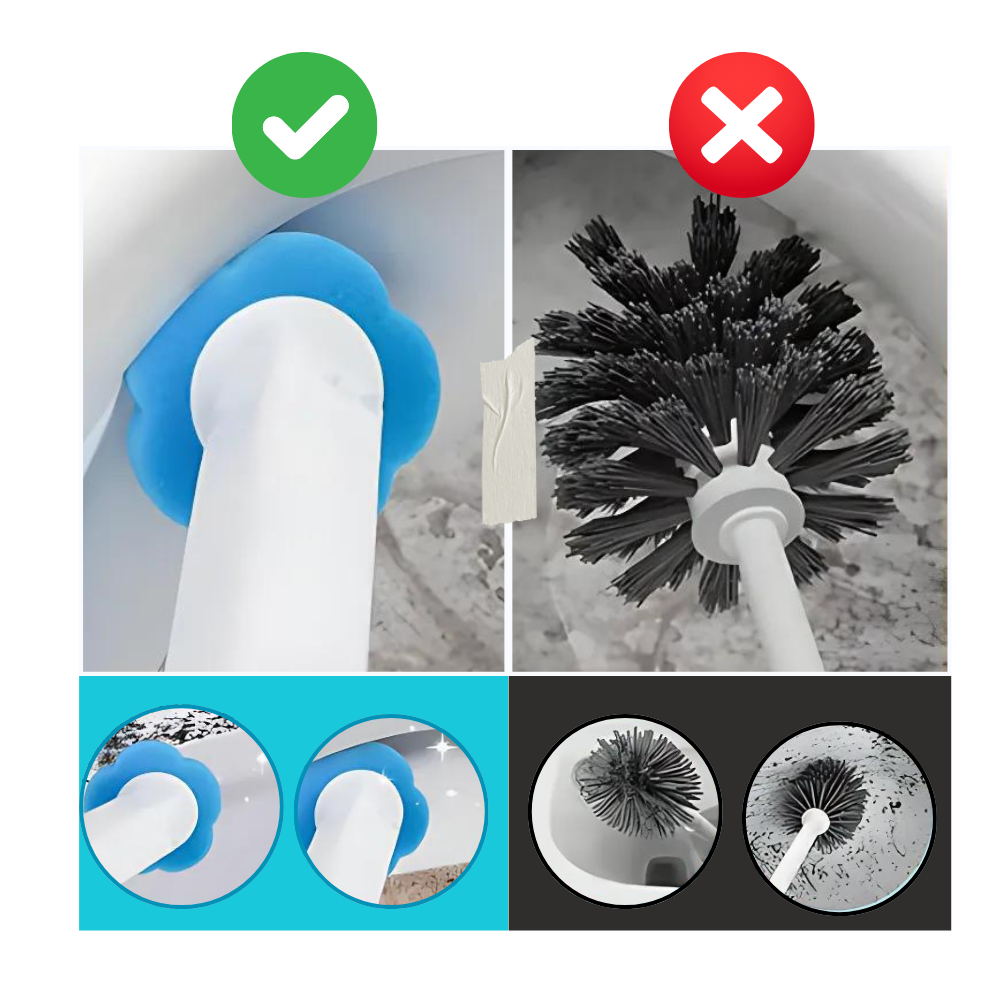 Efficient Cleaning Disposable Toilet Brush - Ozerty