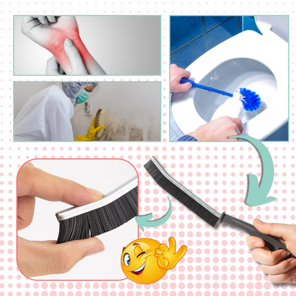 Ergonomic Soft Grout Cleaning Brush - Ozerty