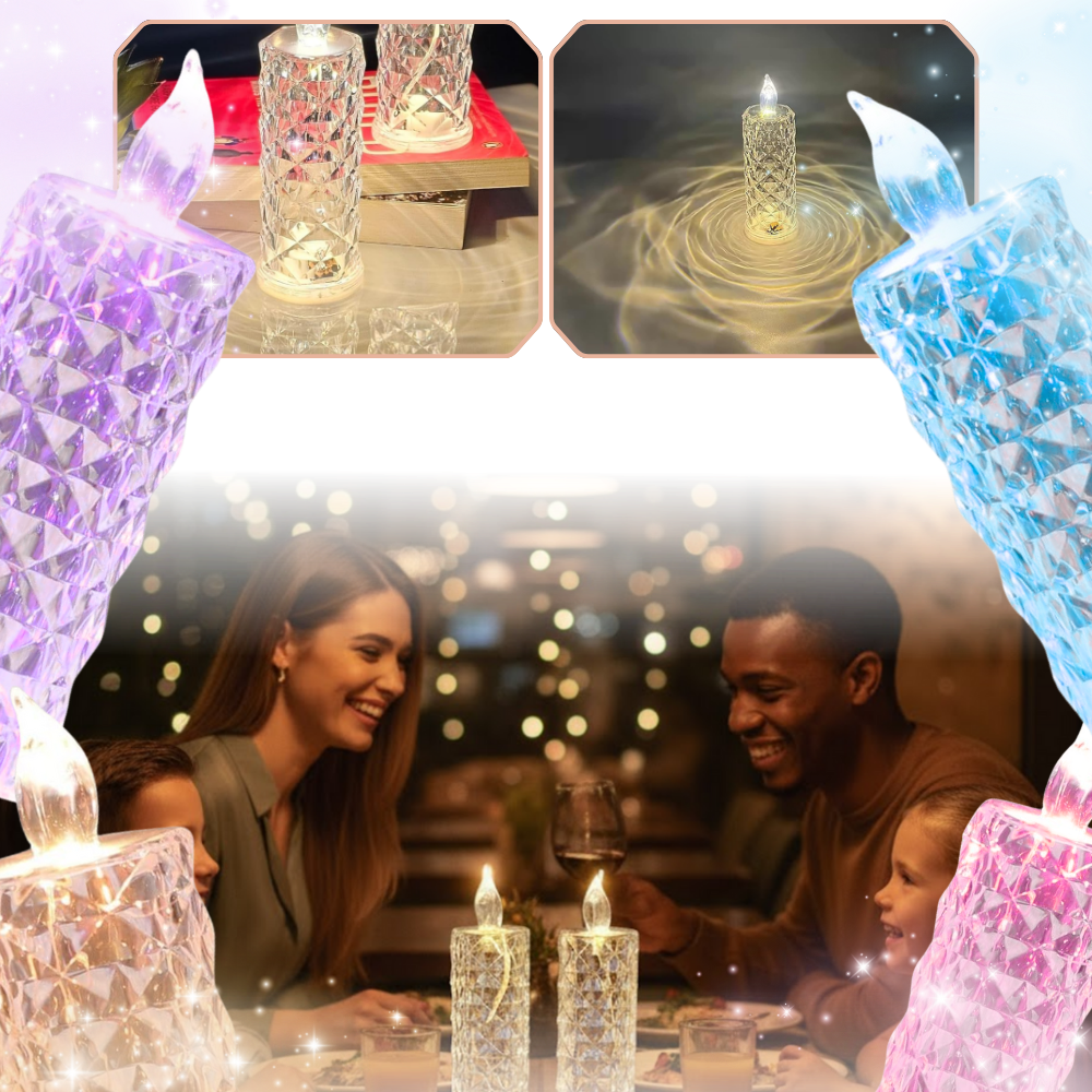 Flameless Crystal Candle Lamp - Ozerty