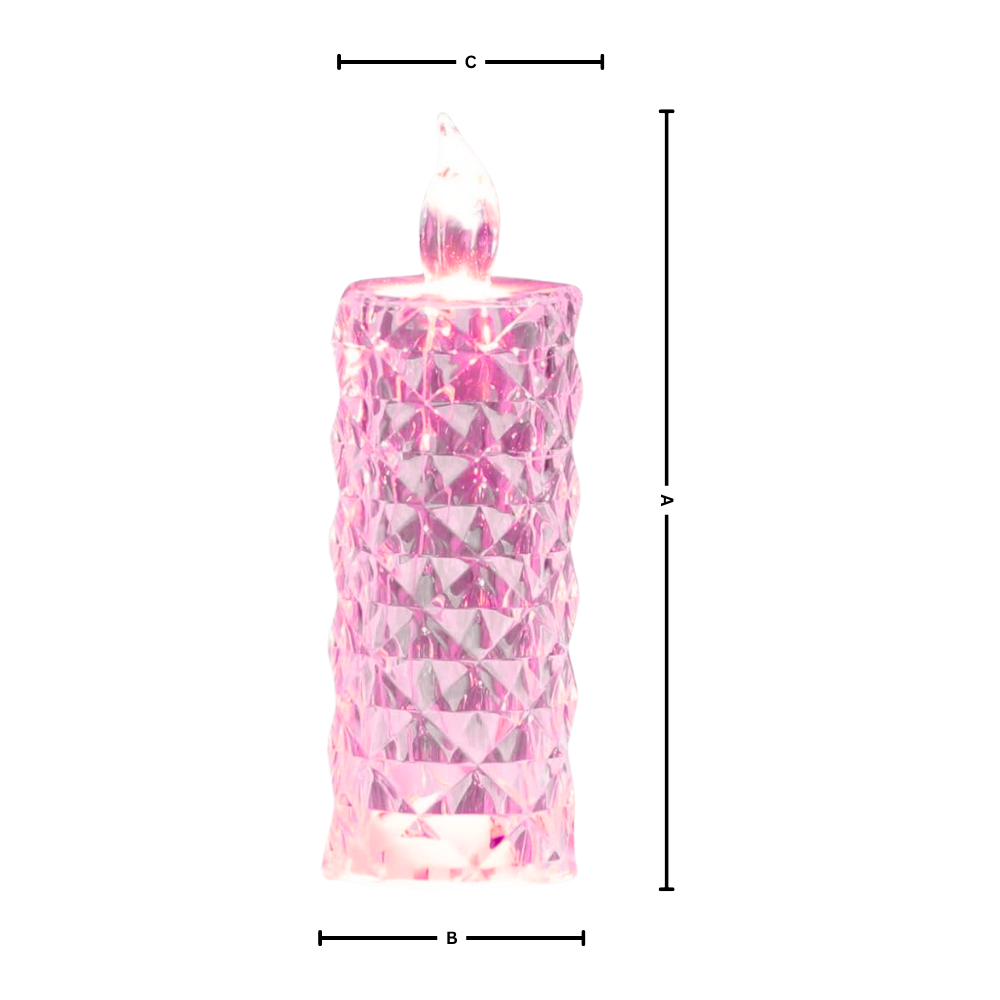 Flameless Crystal Candle Lamp - Ozerty