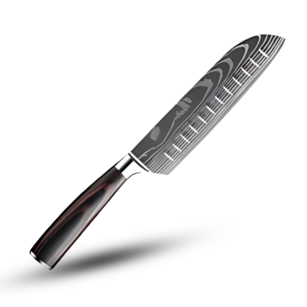 Forest Wood Japanese Knife -Santoku Knife 7 inch/18 cm - Ozerty