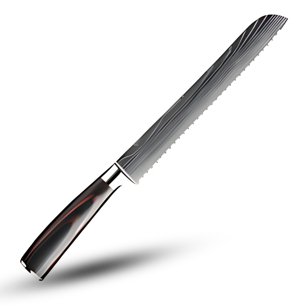 Forest Wood Japanese Knife -Pankiri - Bread Knife 9 inch/20.5 cm - Ozerty