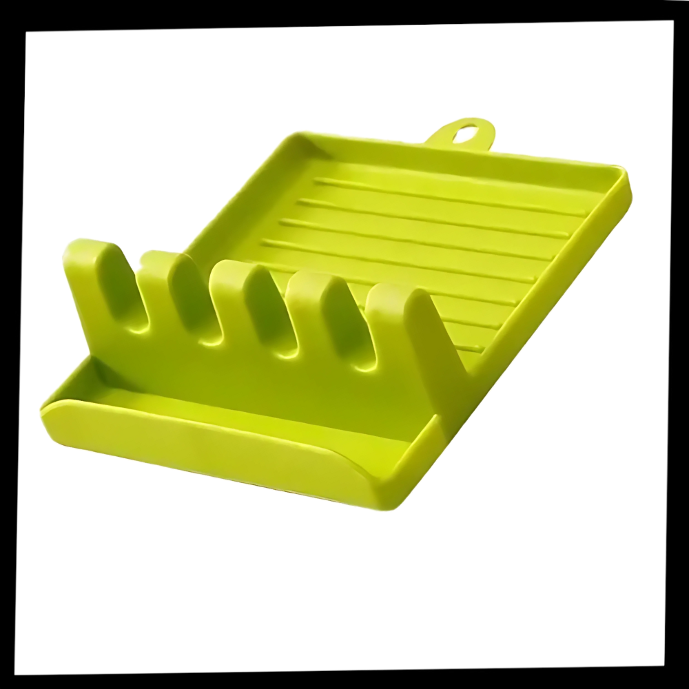 Four-Slot Non Slip Spatula Rack - Ozerty