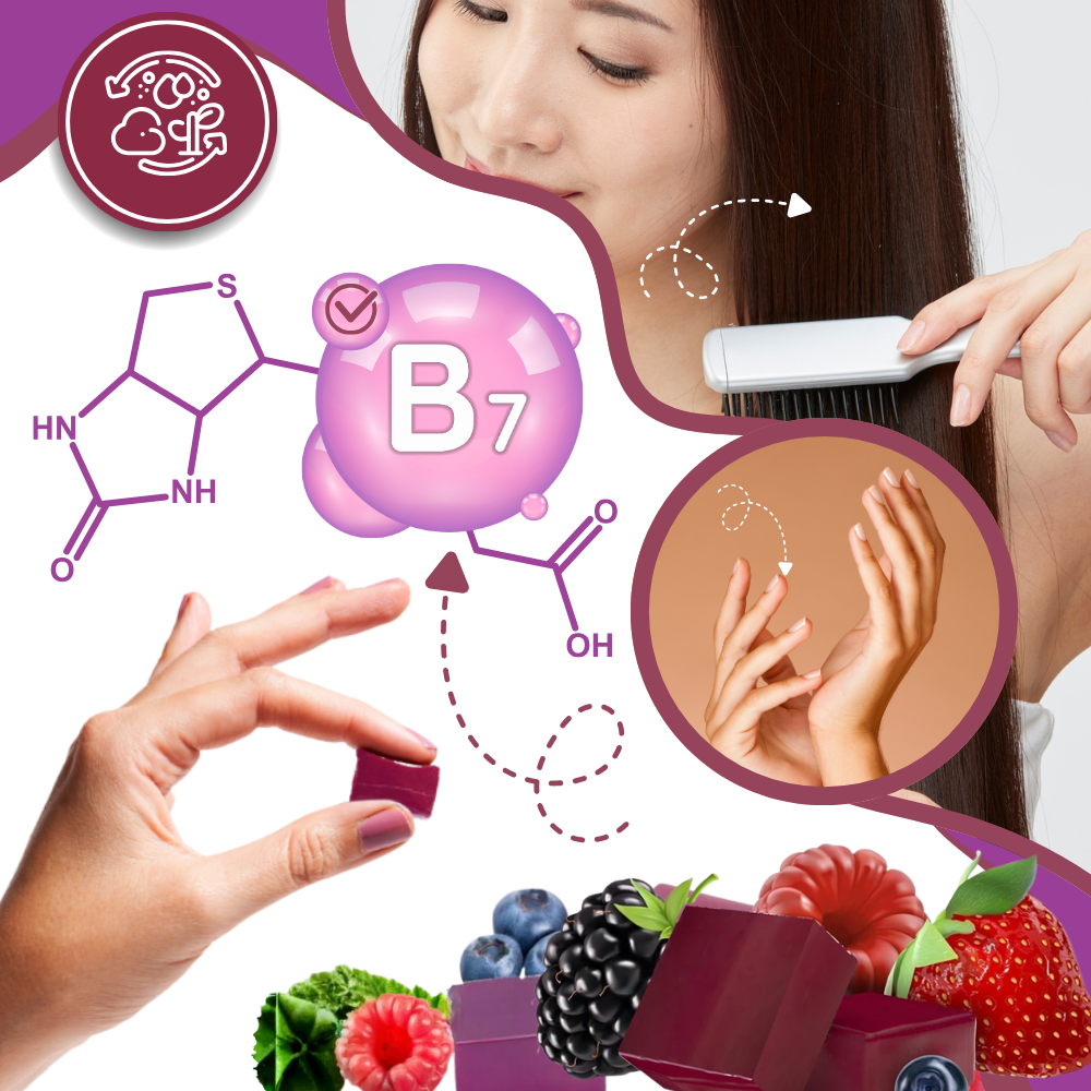 Fruity Biotin Hair Gummies - Ozerty