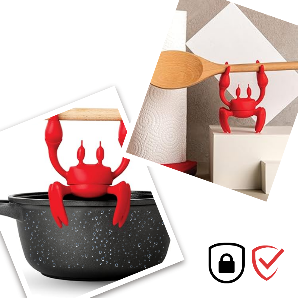 Fun Crab Non-Slip Spoon Holder - Ozerty