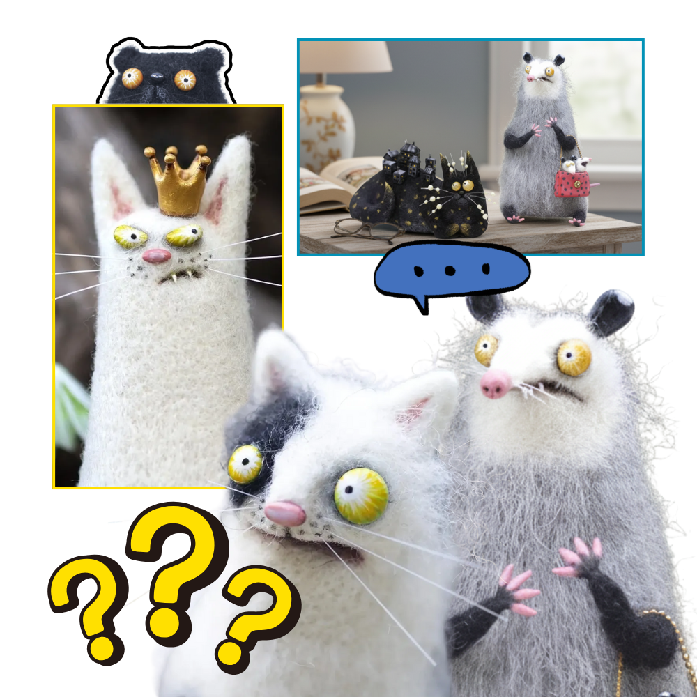 Funny Disheveled Decor Cat - Ozerty