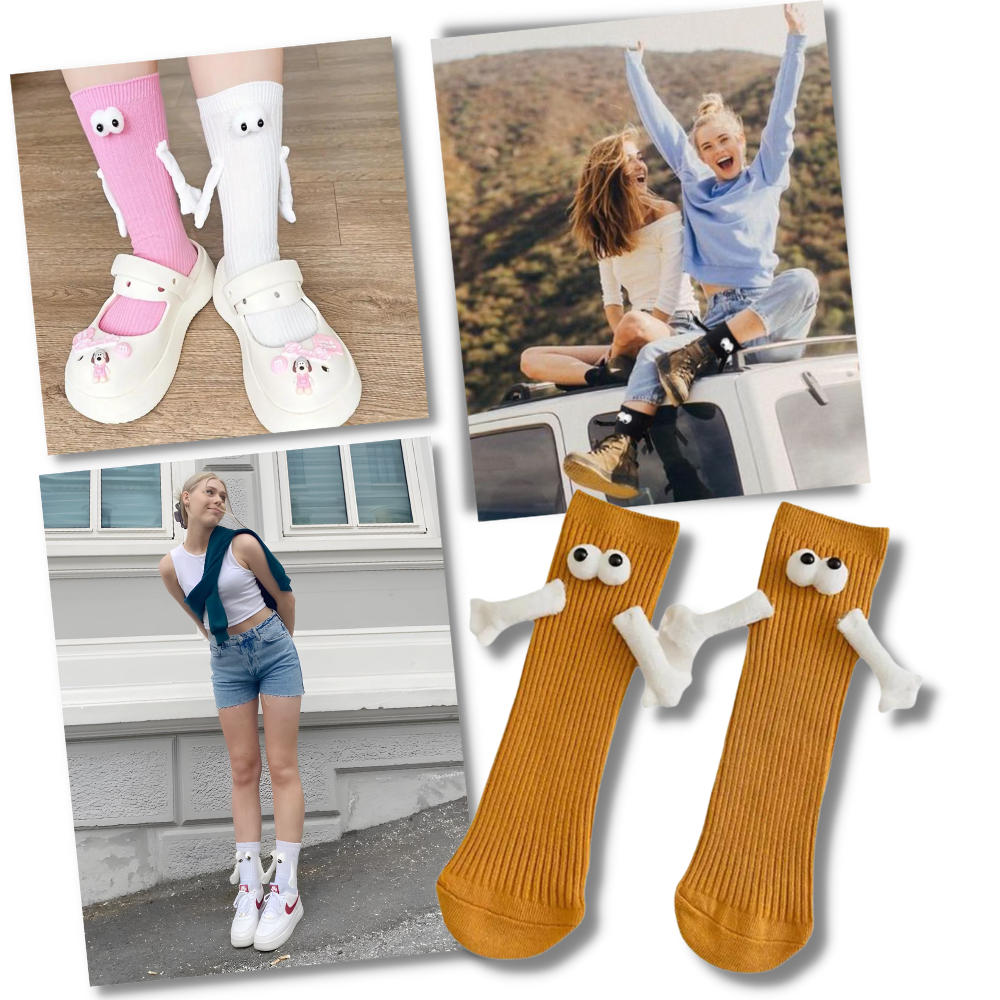 Funny Magnetic Hands Socks - Ozerty