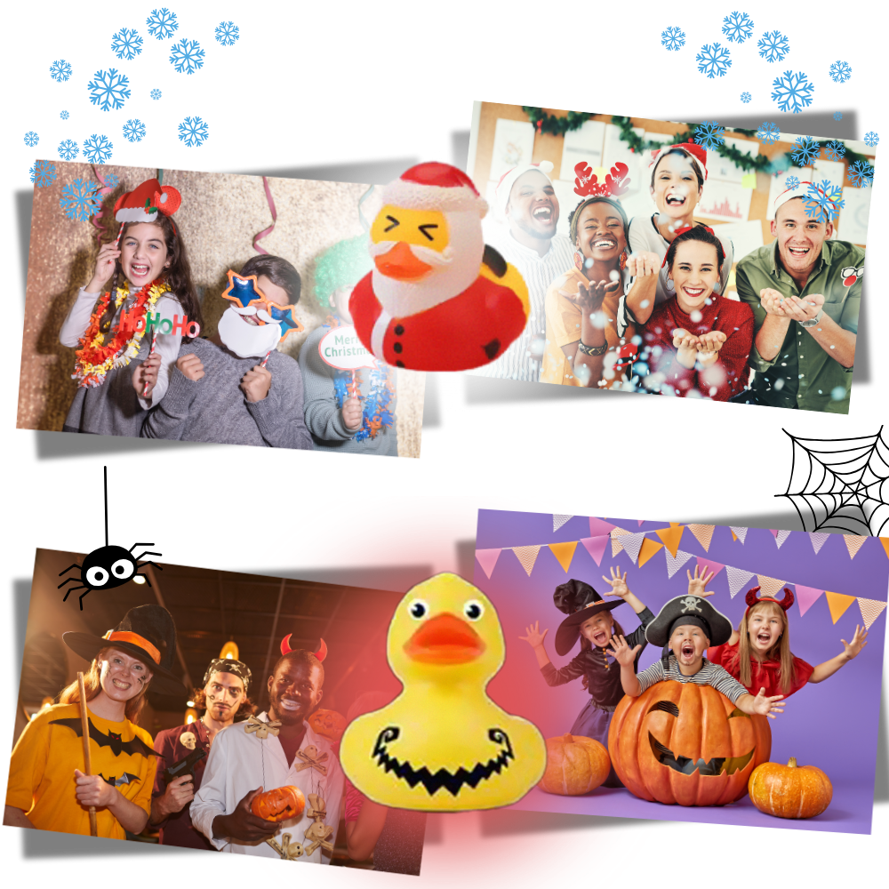 Halloween & Christmas Themed Duck Advent Calendar - Ozerty