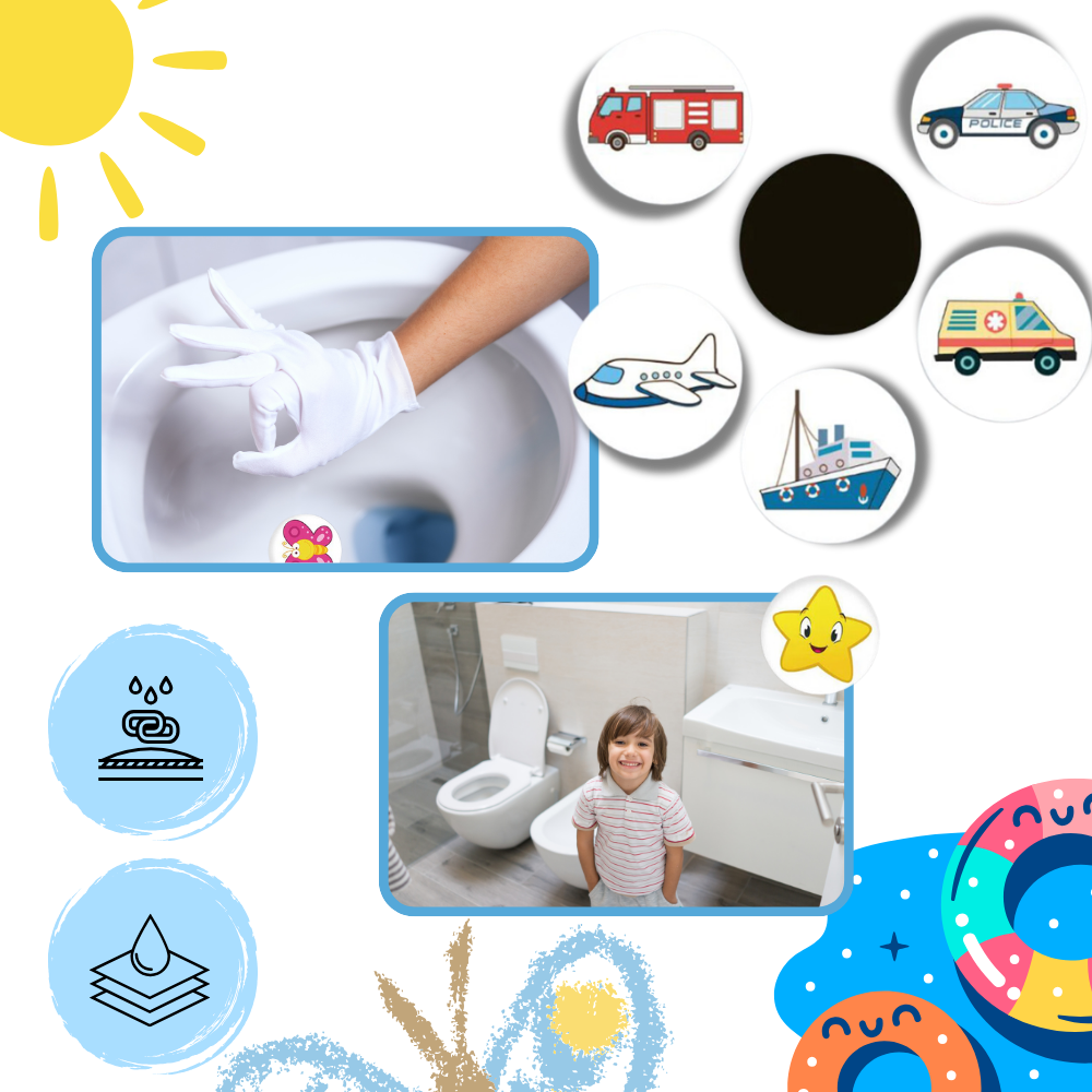 Heat Activated Potty Training Stickers - Ozerty