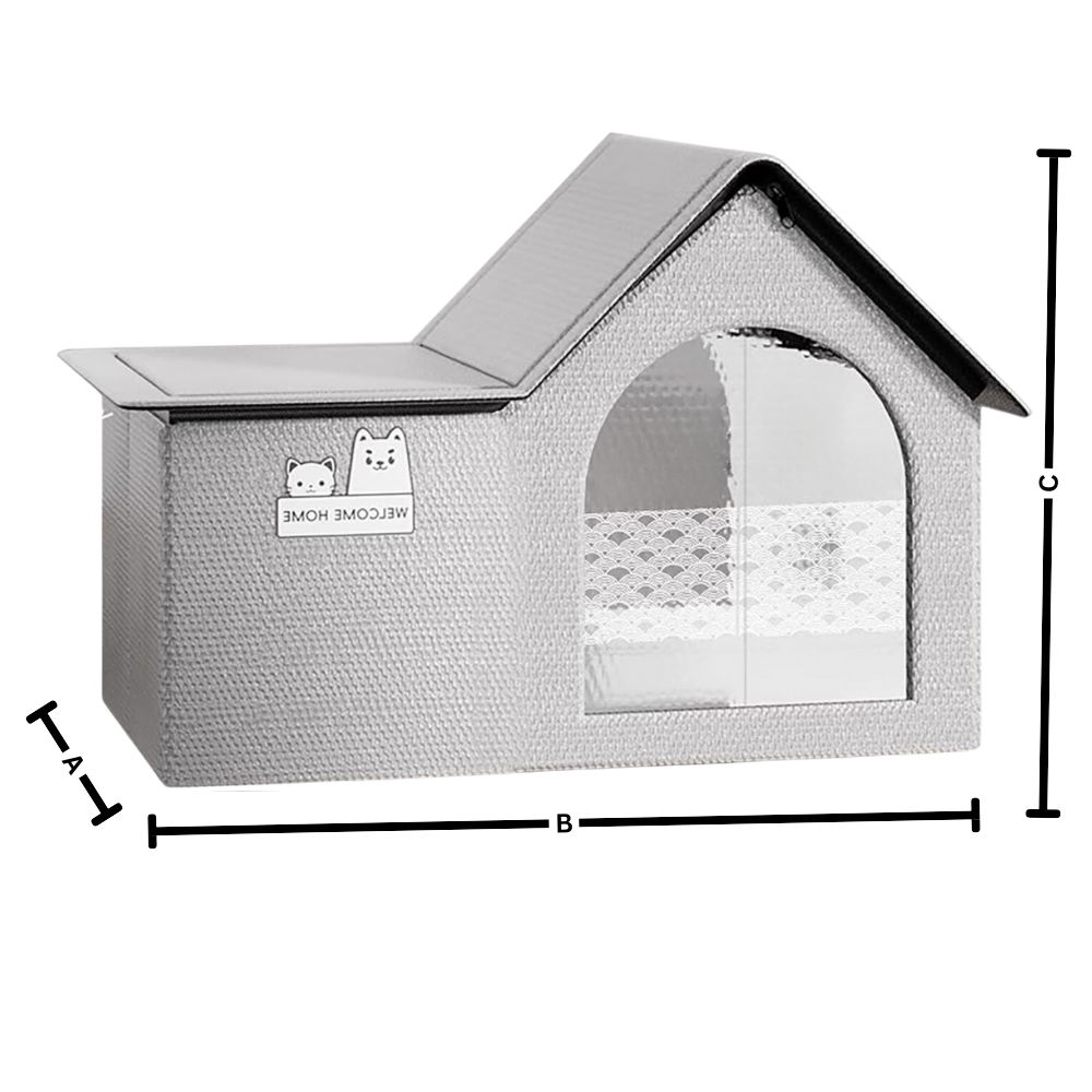 Heat Reflective Insulation Cool Cat House - Ozerty