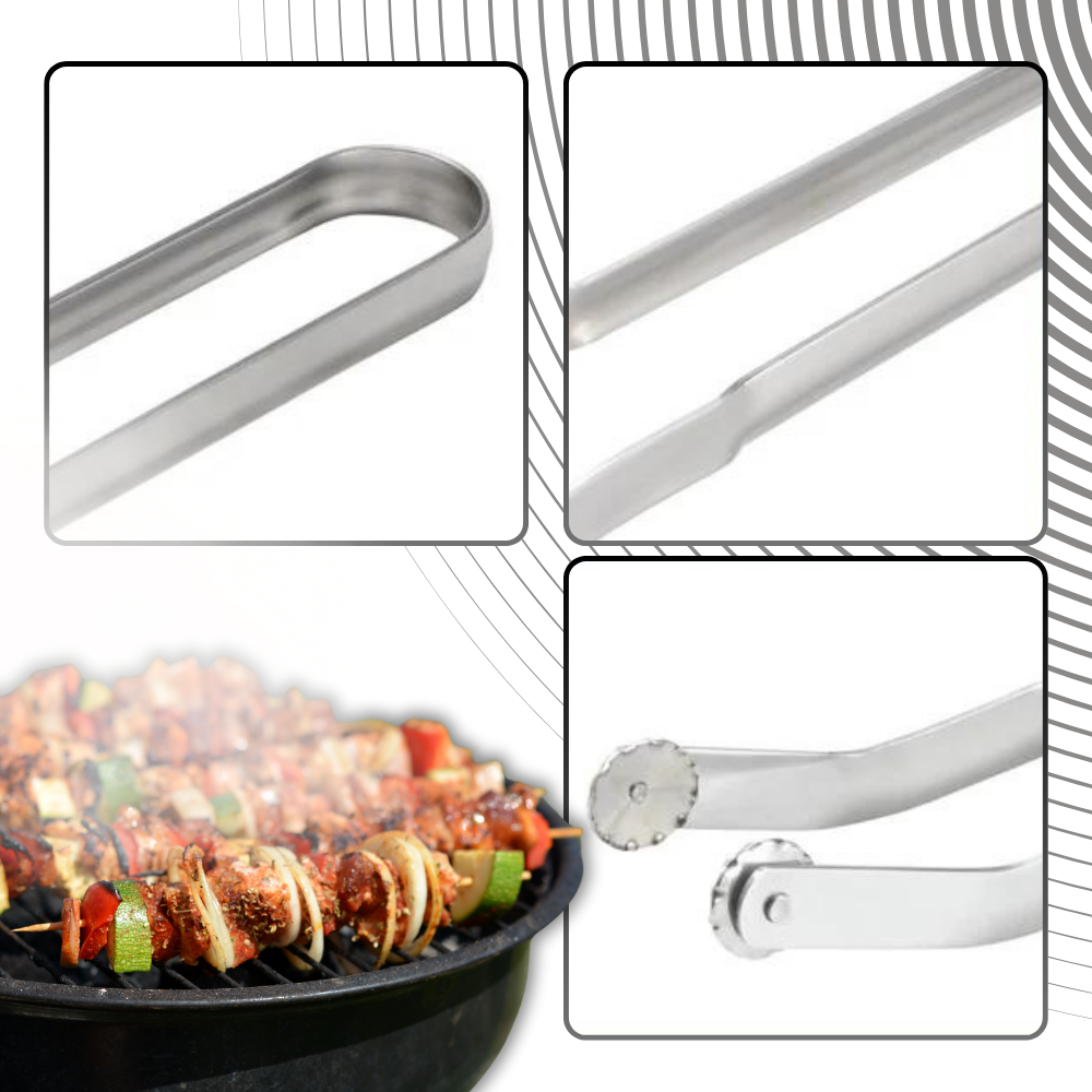 Heat Resistant Barbecue Flip Tongs - Ozerty