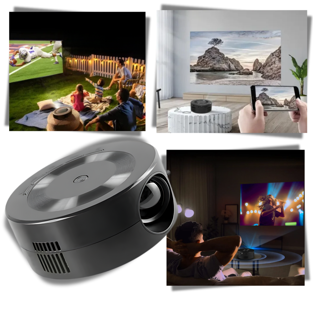 High Resolution Mini Movie Projector - Ozerty