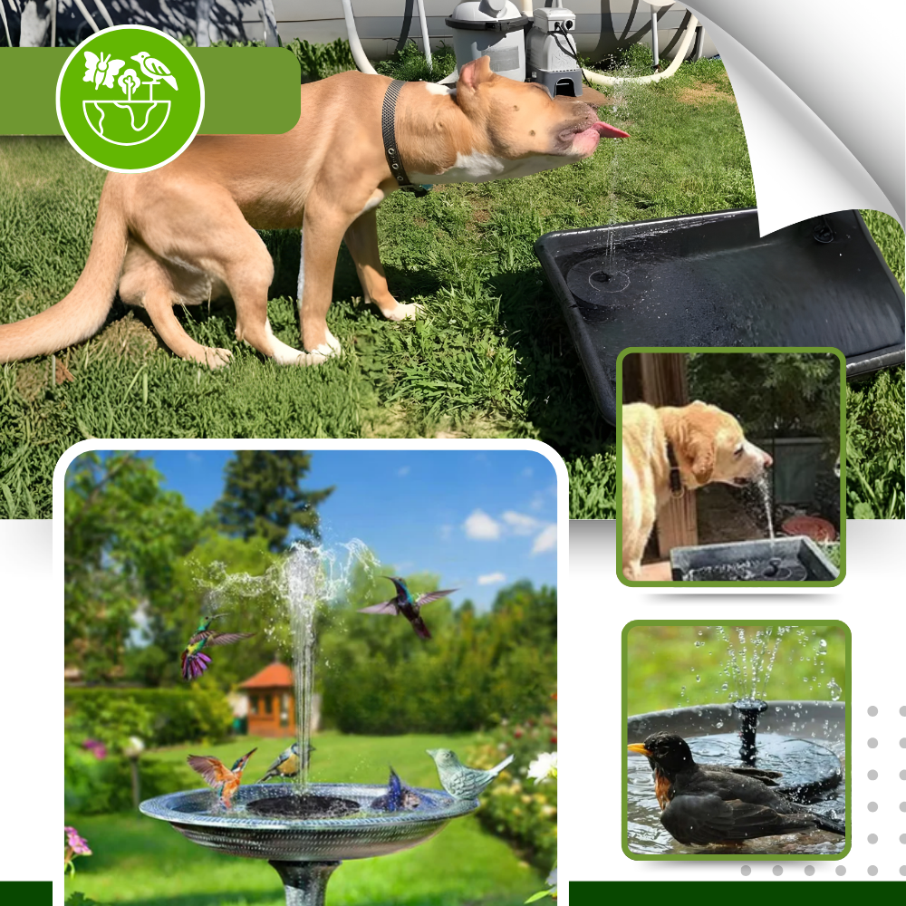Instant Charm Garden Floating Solar Fountain  - Ozerty