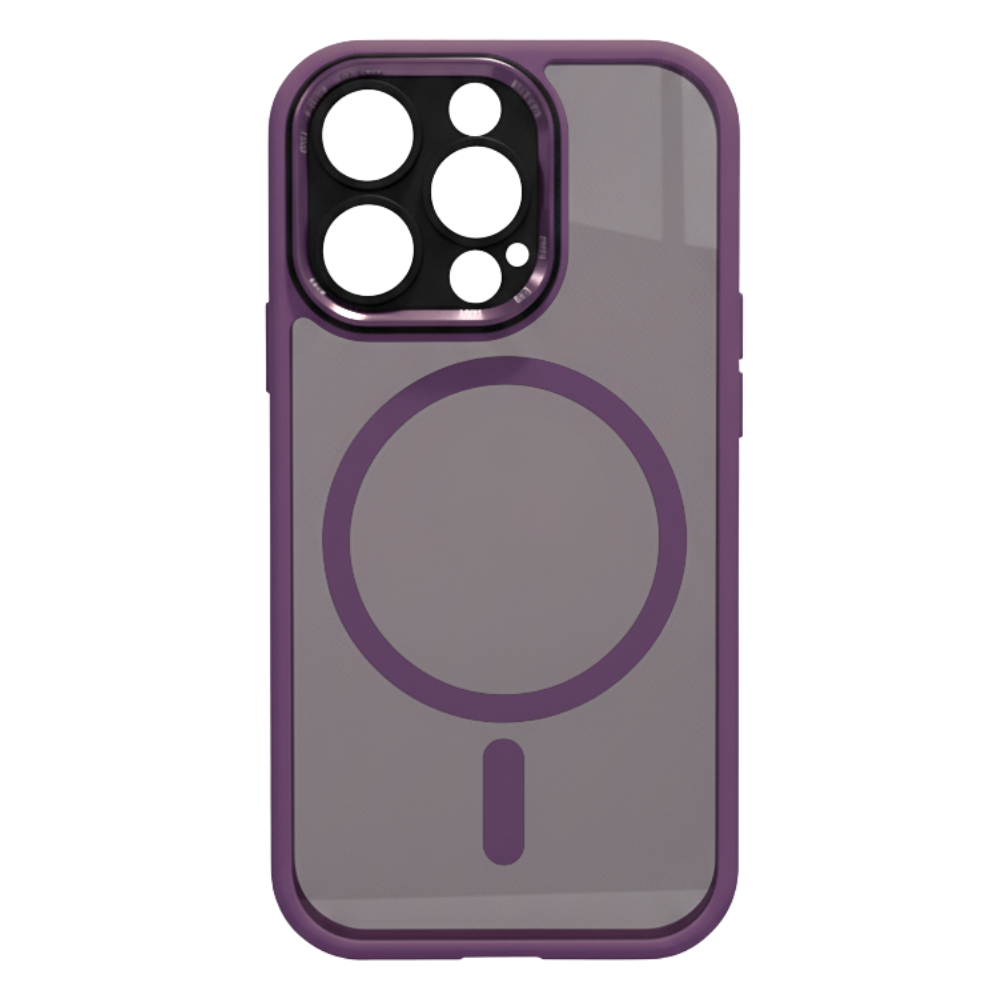 Iphone Magnetic Shockproof Case -Dark Purple - Ozerty