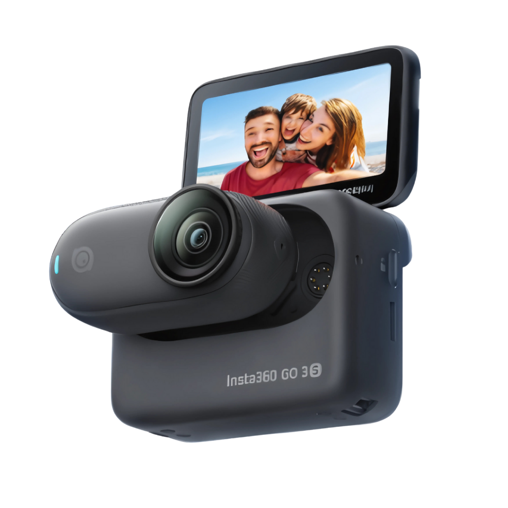 Magnetic Mounting Insta 360 hands Free Camera -Midnight Black - Ozerty