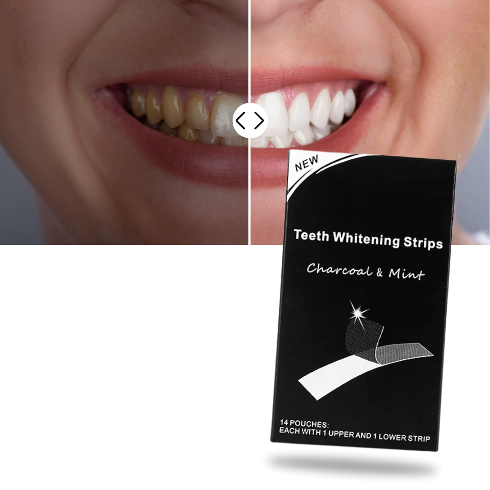 Minty Charcoal Teeth Strips