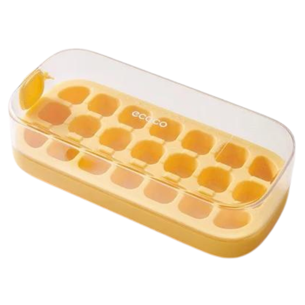 Non-stick Silicone Ice Cube Trays -Yellow - Ozerty