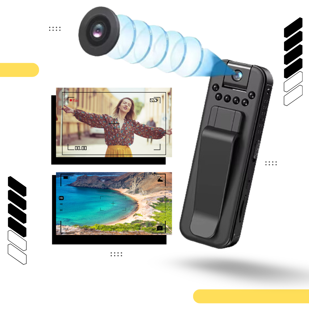 OTG Compatible Wireless Vlog Body Camera - Ozerty