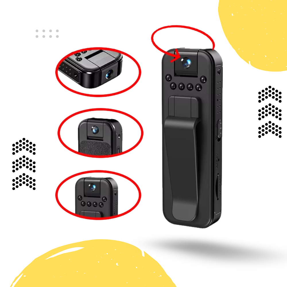 OTG Compatible Wireless Vlog Body Camera - Ozerty