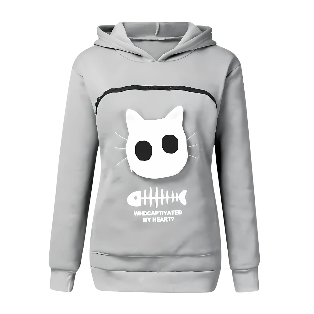 Pet Interaction Enhancer Hoodie -Grey - Ozerty