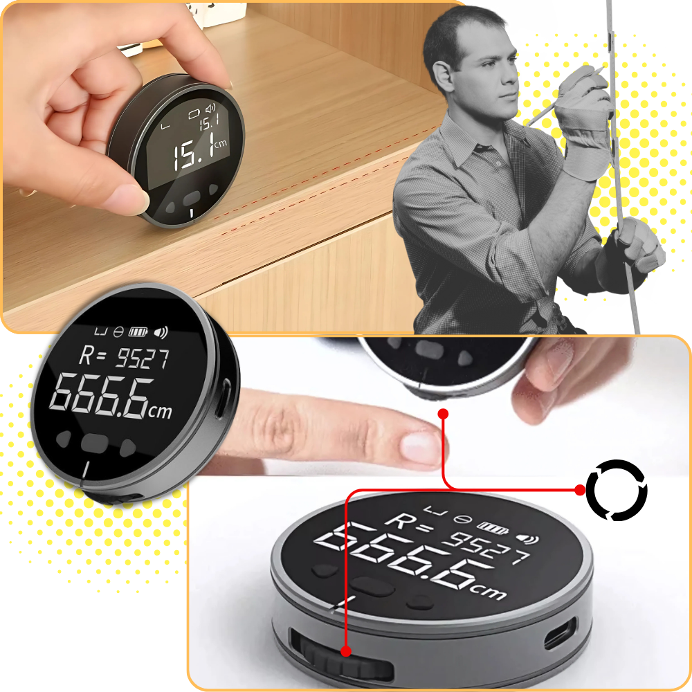 Precise Digital Measuring Tape - Ozerty