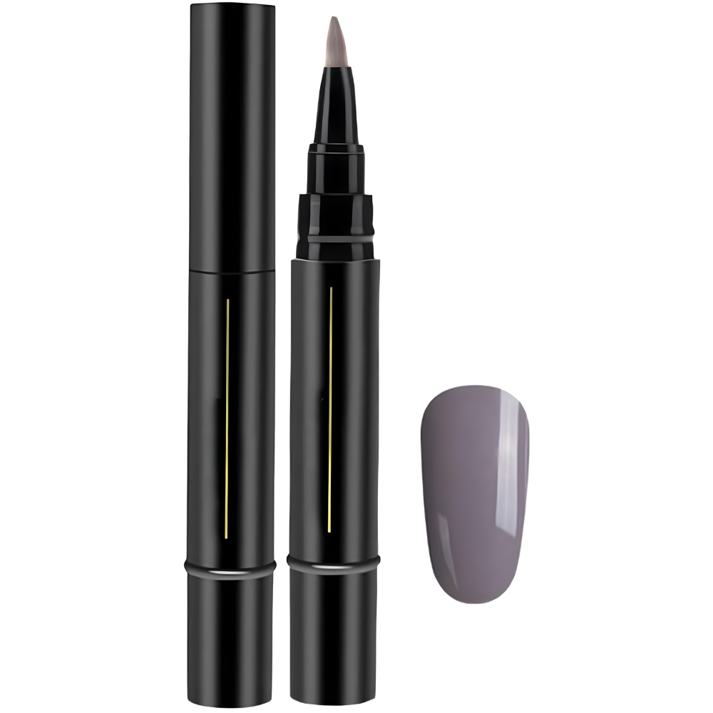 Quick Dry Nail Polish Pen -Grey - Ozerty