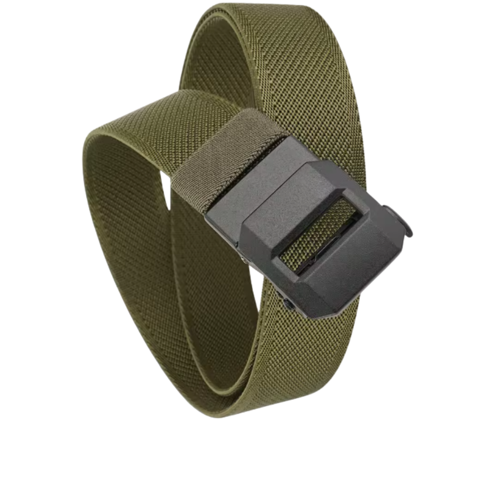 Ratchet Buckle Nylon Belt -Army green - Ozerty
