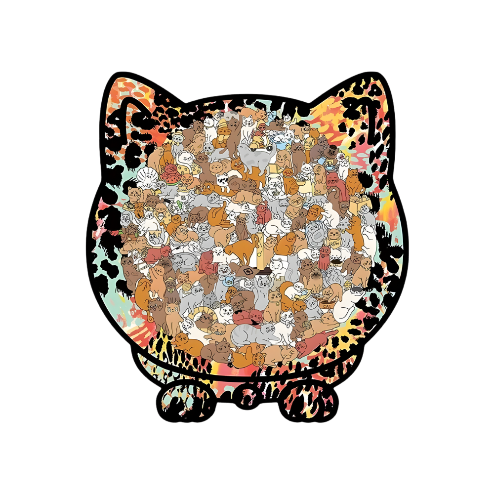 Relaxing Jigsaw Cat Puzzle  -Wild Cat - Ozerty