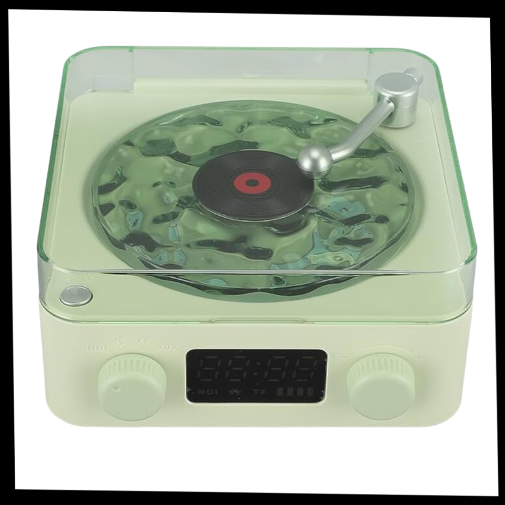 Retro-Style Waves Vinyl Player - Ozerty