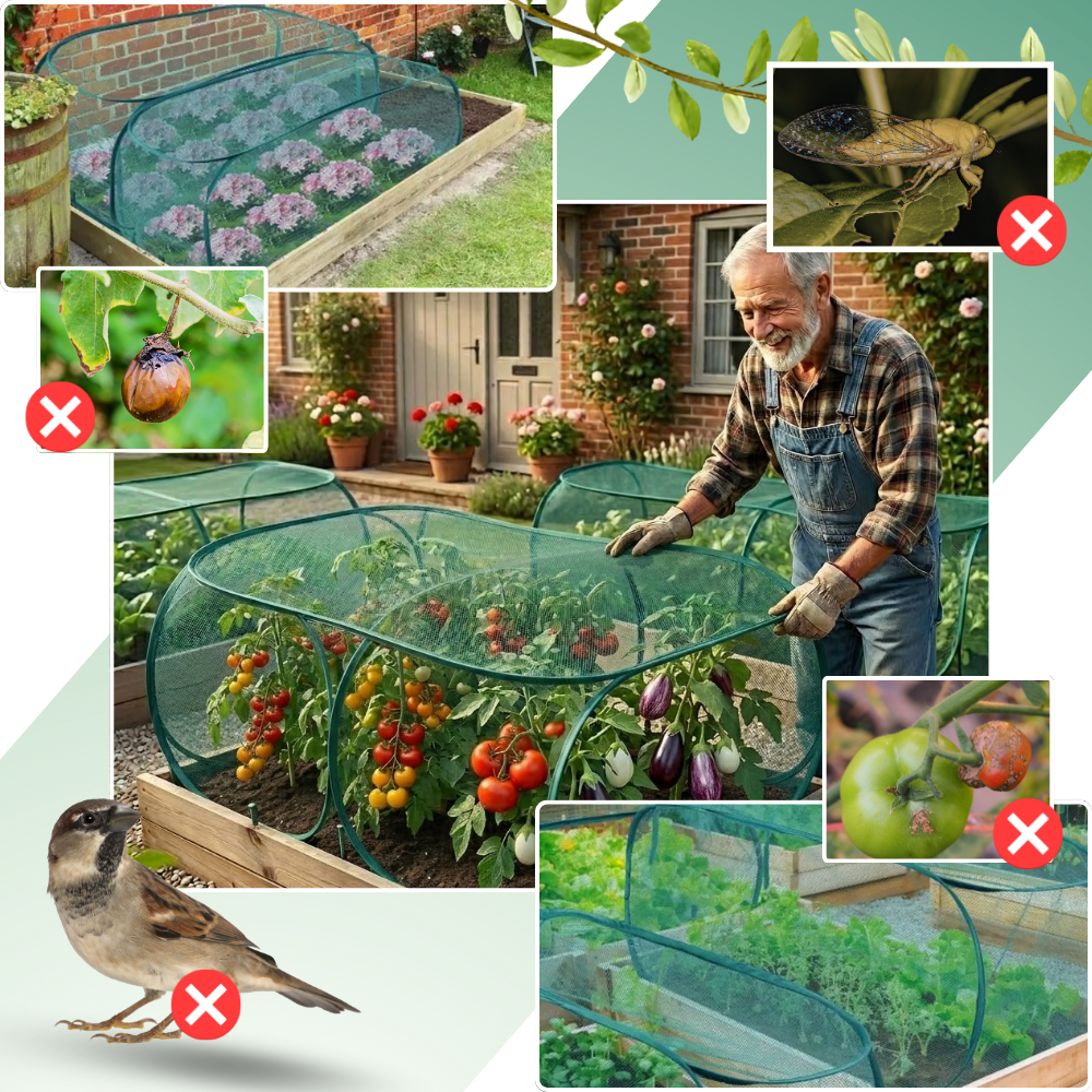 Secure Breathable Mesh Plant Cover - Ozerty
