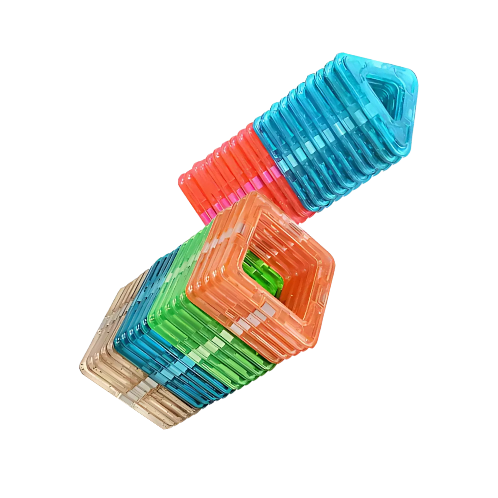 Snap & Build Magnetic Blocks -Mini Size  - Ozerty