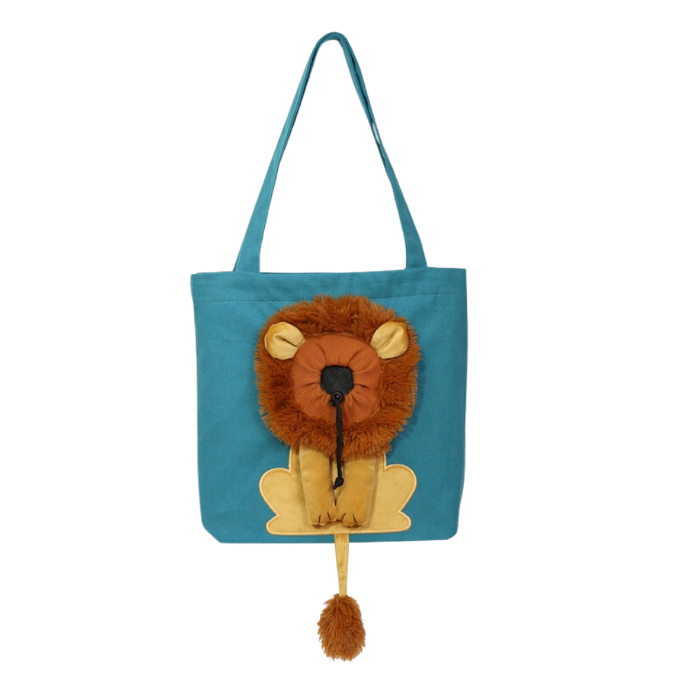 Soft & Breathable Lion Cat Bag -Blue - Ozerty