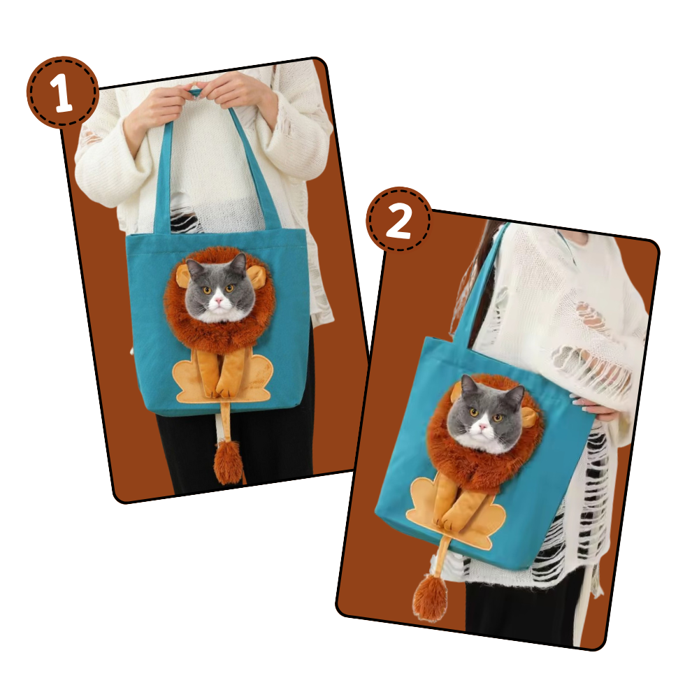 Soft & Breathable Lion Cat Bag - Ozerty