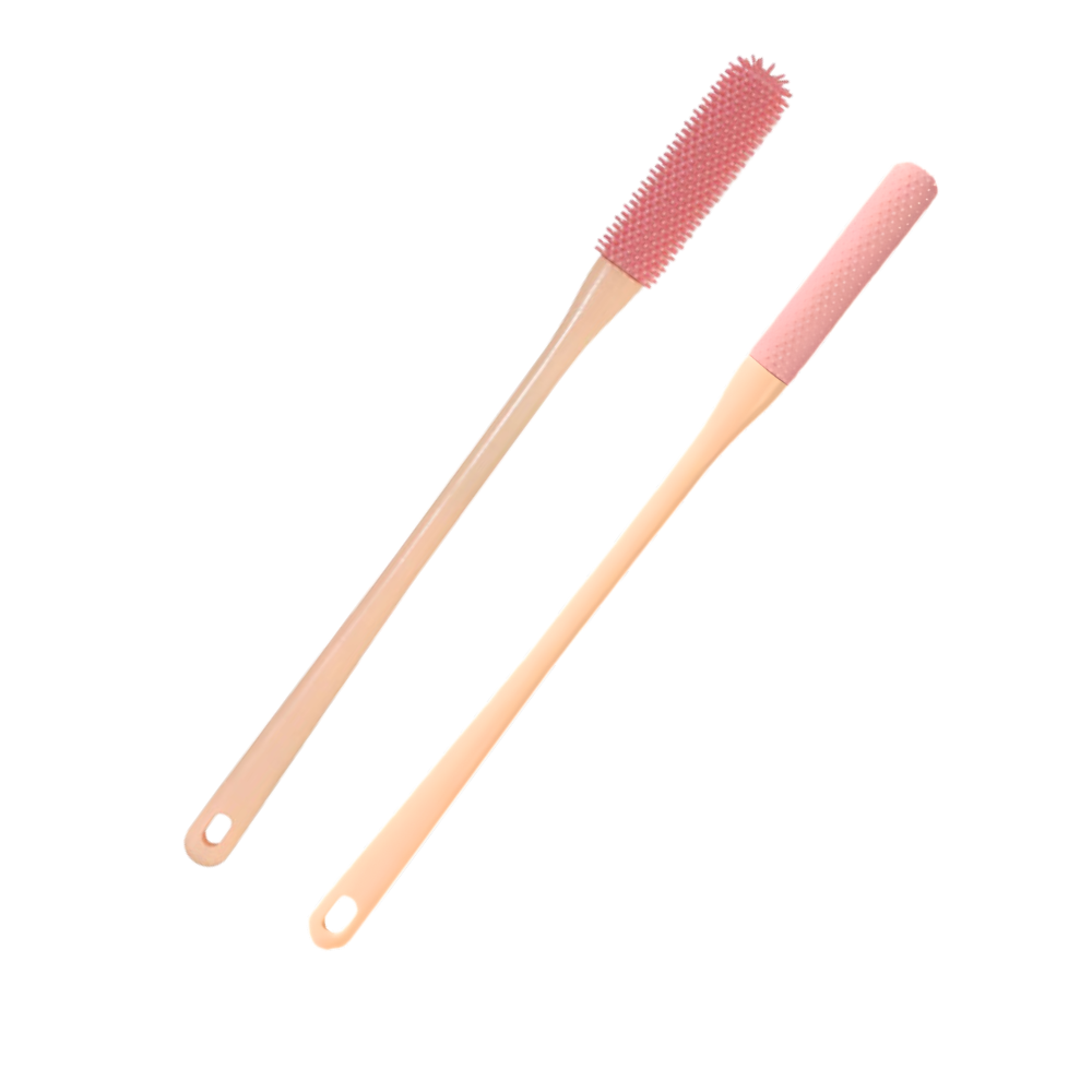 Soft Bristles Foot Brush -Pink - Ozerty