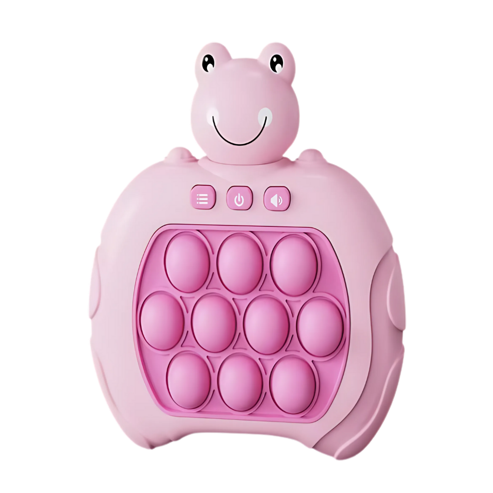 Stress Relief Pop Fidget Toy -Pink Frog - Ozerty