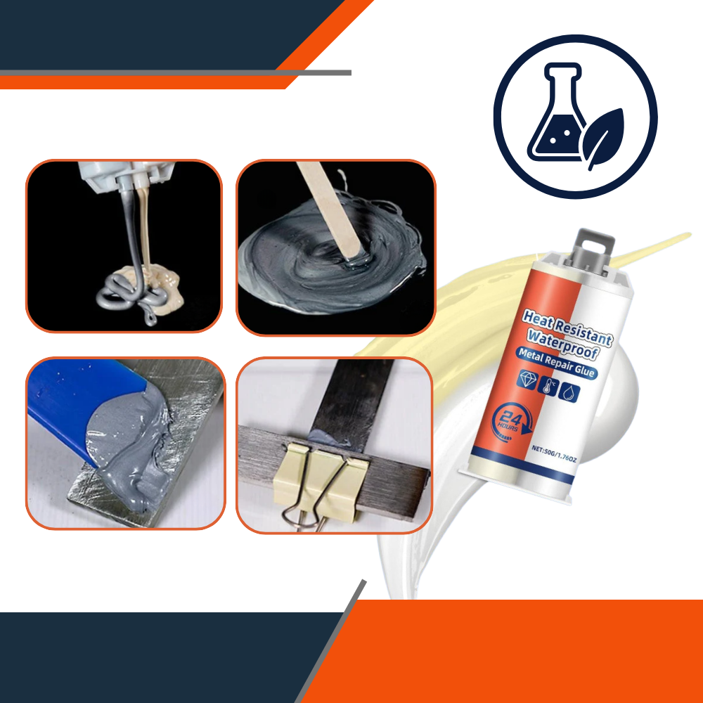 Strong Bond Waterproof Metal Repair Glue - Ozerty