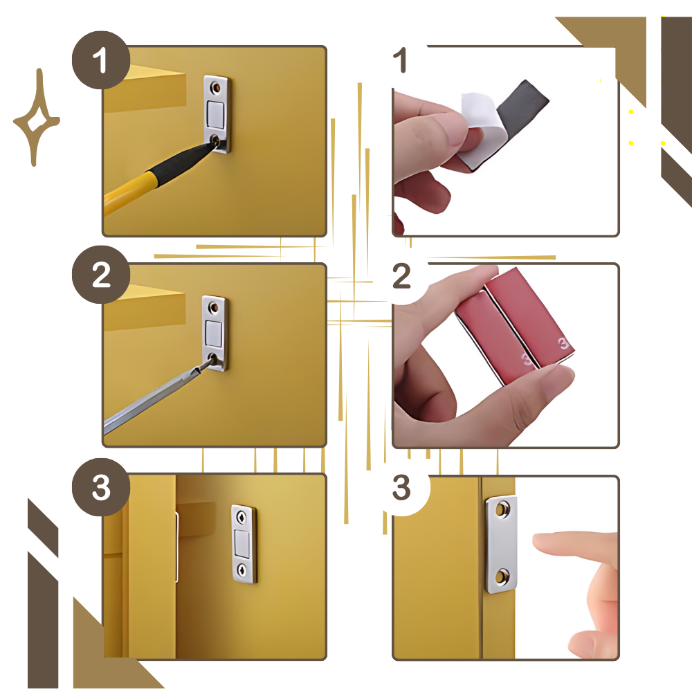 Strong Magnetic Cabinet Locks - Ozerty