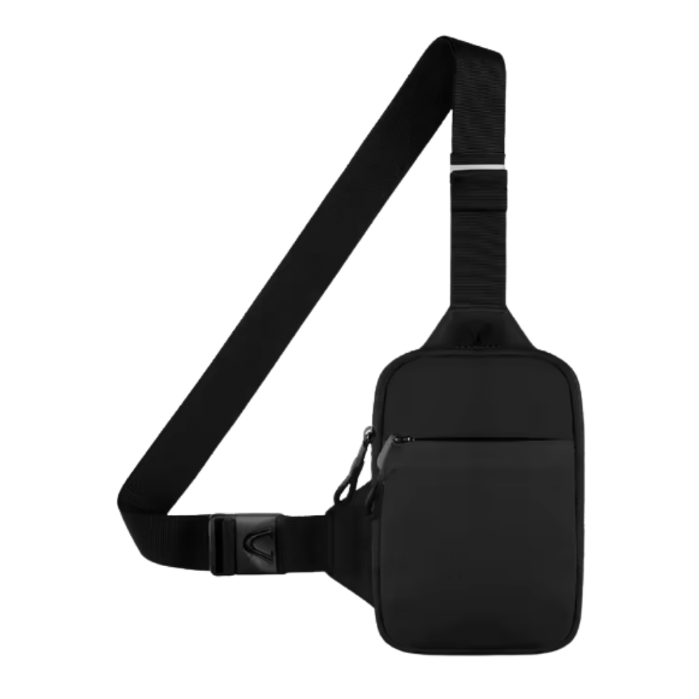 Stylish Mini Sling Chest Bag -Black - Ozerty